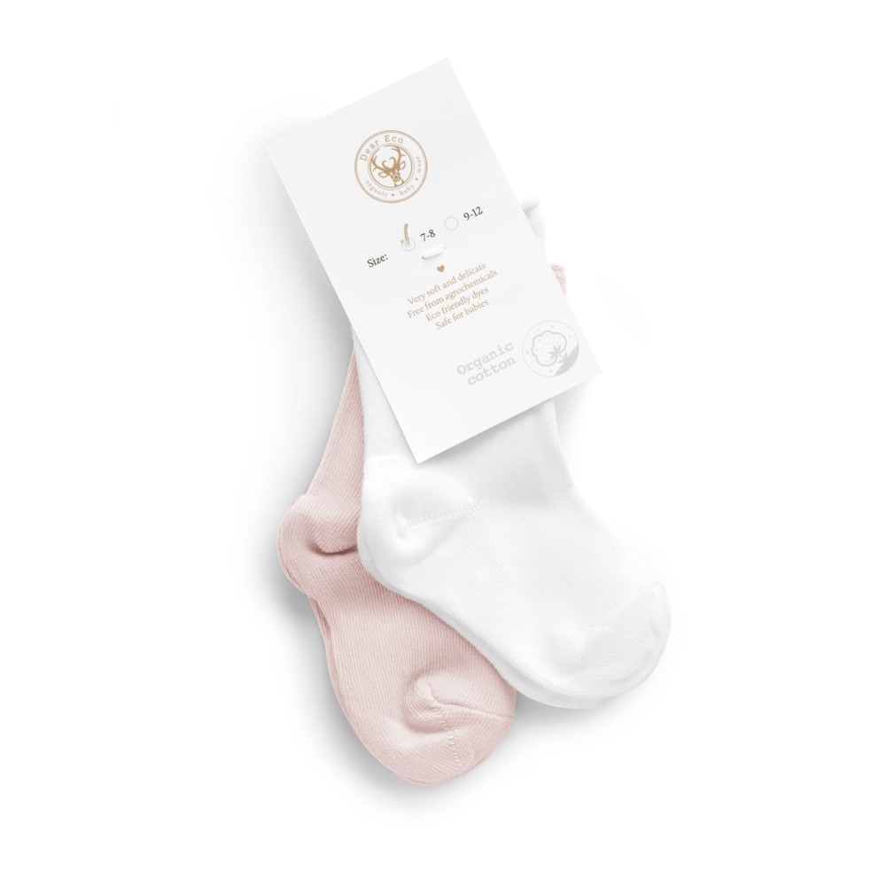 Ponožky z organickej bavlny – ružové